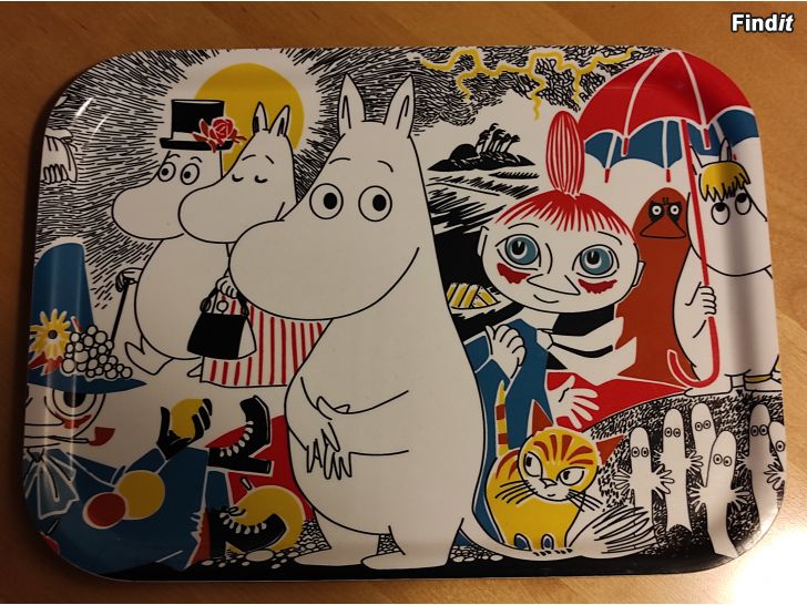 Myydään Muumi comic cover tarjotin. Moomin. Uusi