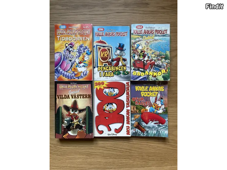 Säljes Kalle ankas pocket 6 st