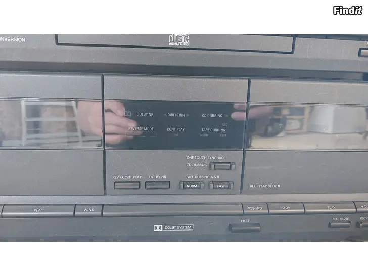 Säljes Philips dubbel cassette, cd tillsammans