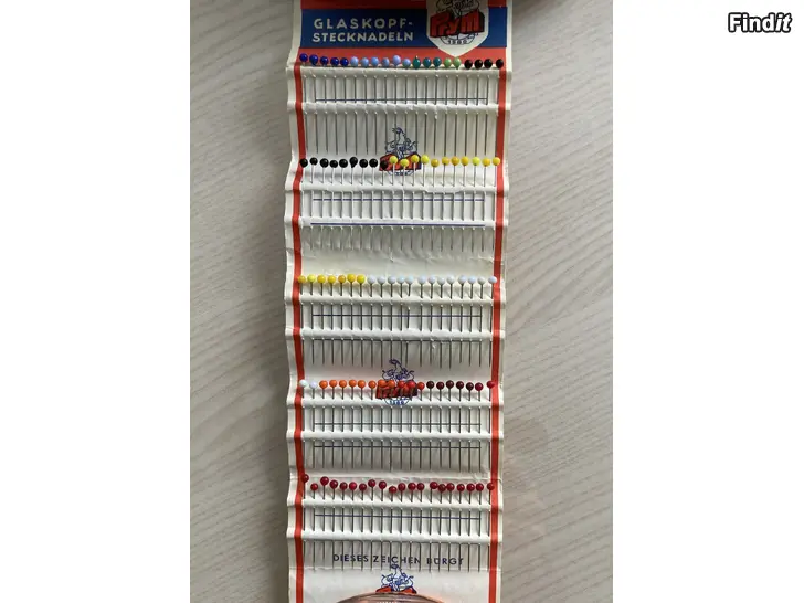 Myydään Vanha nuppineula vihko