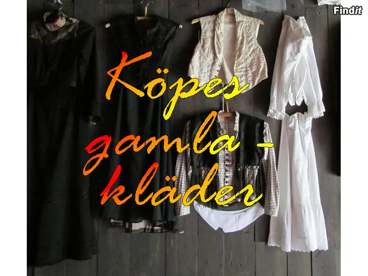 Köpes Kläder från 1880-1920 talet