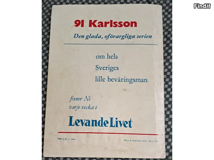 Myydään 91 Karlsson, Julalbum 1945