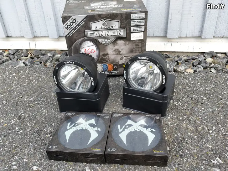 Säljes LED extraljus  - VisionX CANNON 4,5 2st