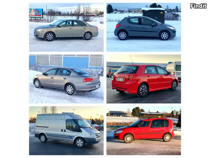 Säljes AUTOJA YLI 45 KPL EI KÄSIRAHAA EI KASKOA