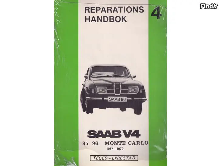 Säljes Saab V4 korjausopas ruotsinkielinen, käyttöhjekirjat suomenkielisei