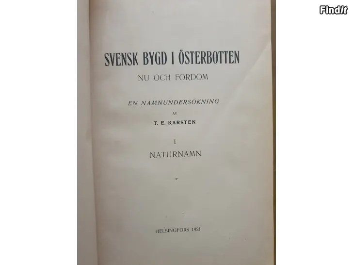 Myydään Svenskbygd i Österbotten