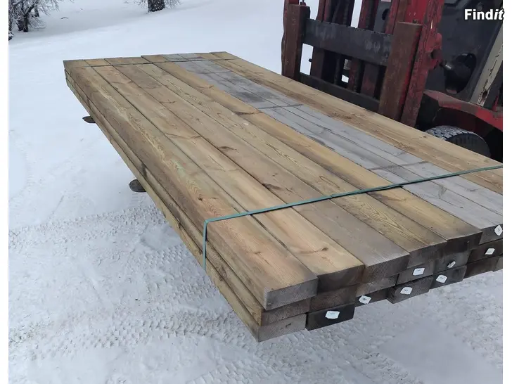 Myydään 72,9m ERÄ Painekyllästetty vihreä 48x123 A-laatu