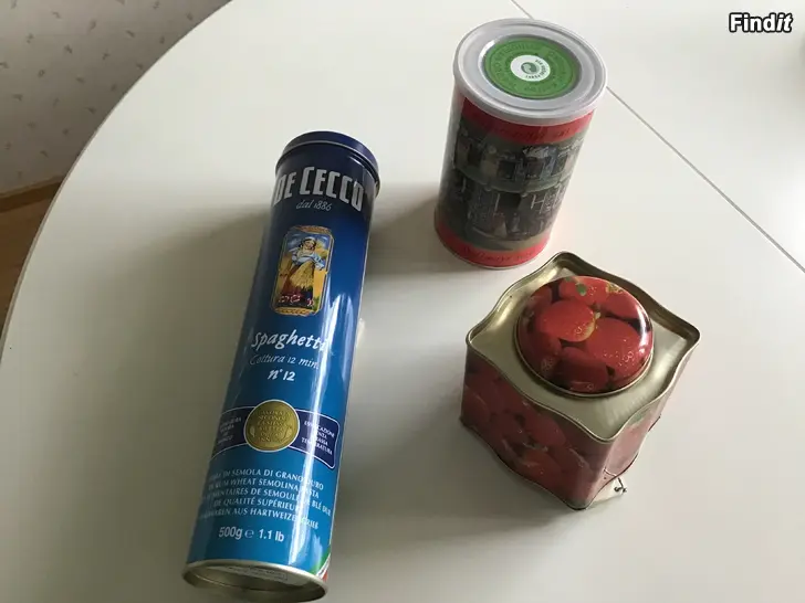 Säljes Spagettiburk,  jordgubbsburk o kaffeburk