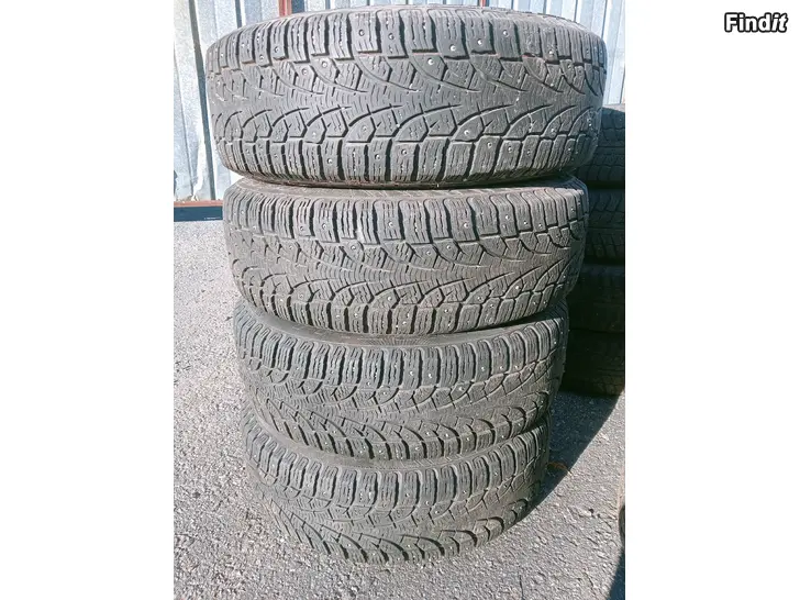 Myydään Opelin vanteilla 4-100 nastarenkaat 195/65R15 91T
