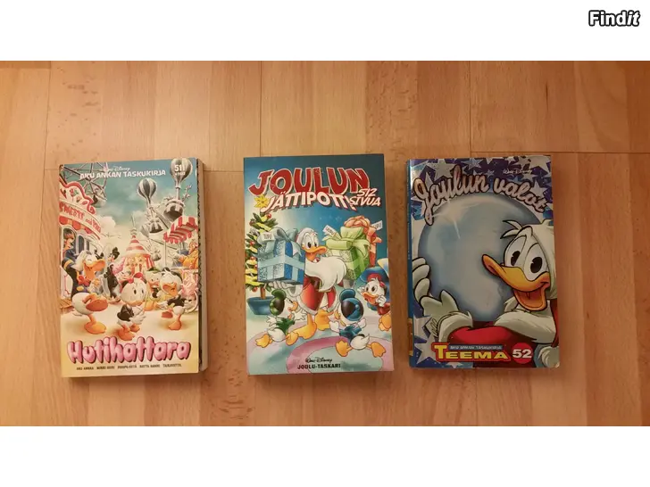 Myydään Aku Ankka taskukirjat 3kpl 8e