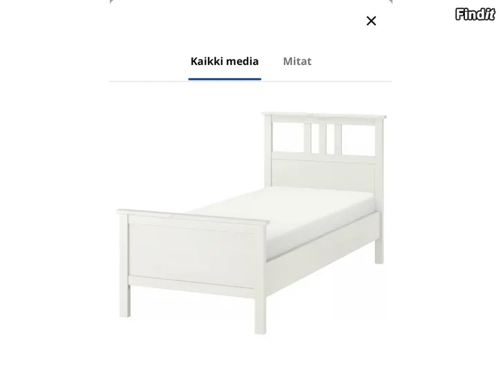 Säljes FIN VIT IKEA HEMNES SÄNG