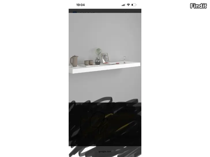 Myydään Ikea lack hyllor, vit, 190cm