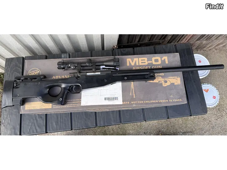 Säljes WELL MB-01C L96 airsoft prickskyttegevär + kikarsikte