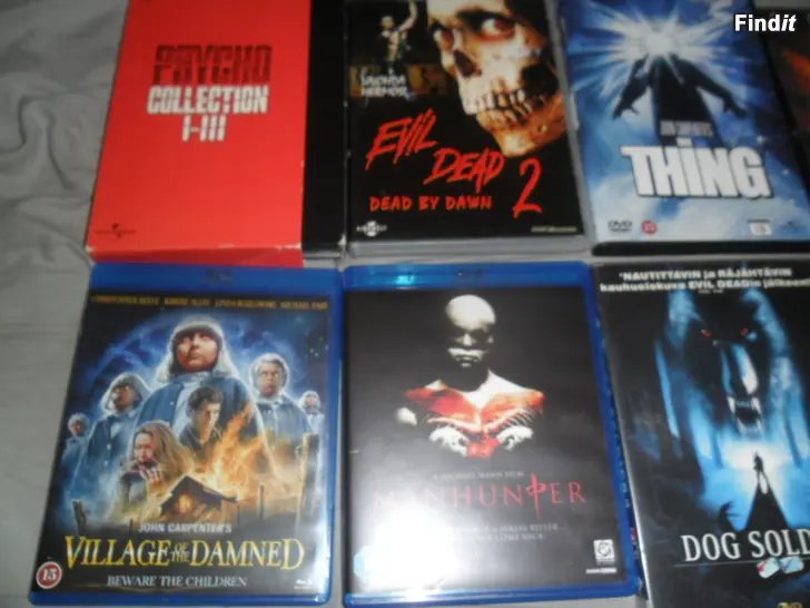 Myydään 6 kpl dvd leffoja ja kaksi blu-ray leffaa