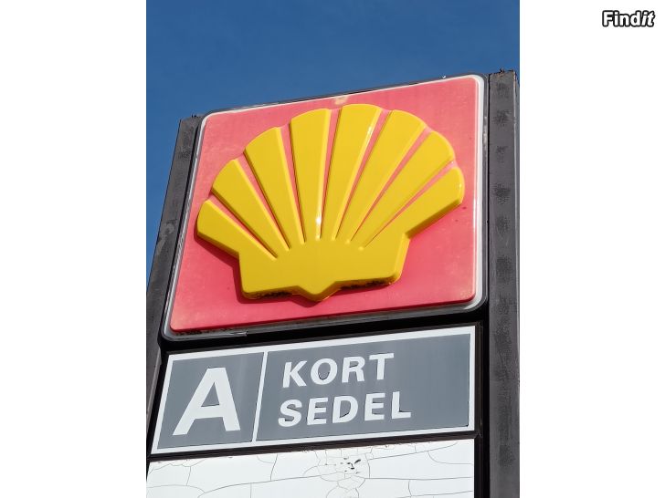 Säljes Stort Shell märke