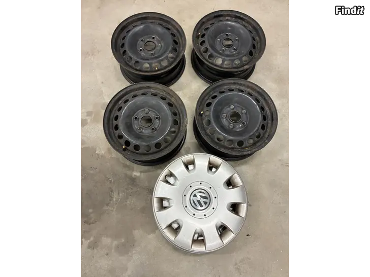 Säljes Plåtfälgar VAG 15 och navkoppar