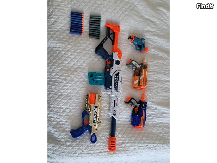 Säljes Nerf pistoler och x-shot gevär