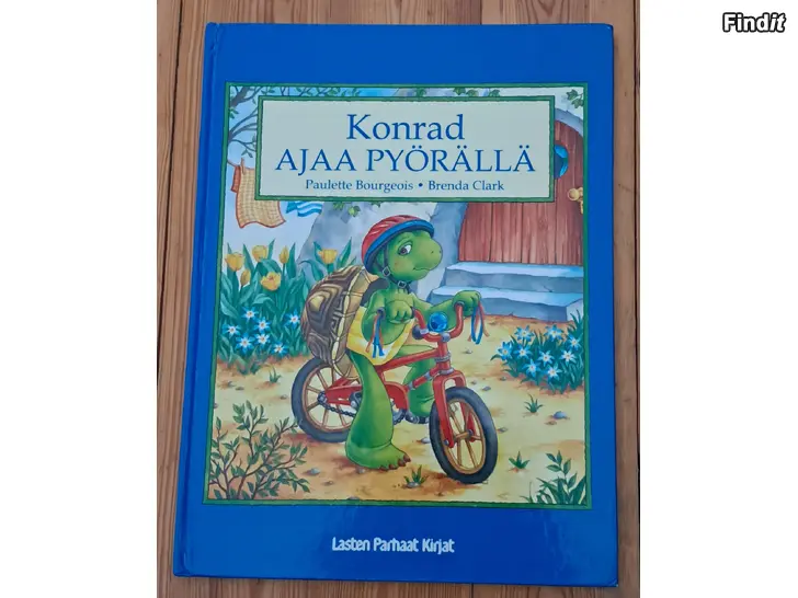 Myydään Konrad ajaa pyörällä