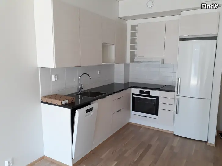 Vuokrataan Uthyres 42 m2 lägenhet + bilhallplats på biblioteksgatan 8 i Vasa huset byggt 2019