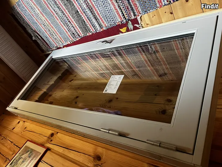 Myydään Helt ny altandörr glas ljusgrå inkl lås karm mm