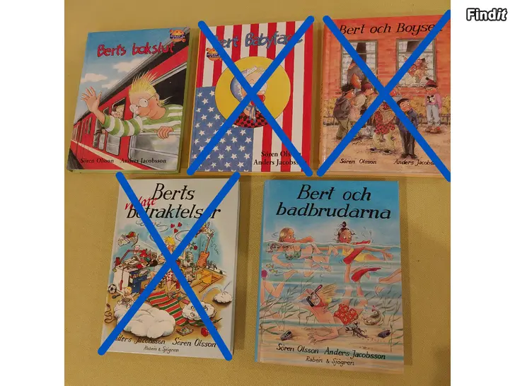 Säljes Två Bert-böcker kvar