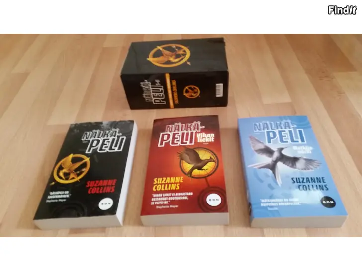 Säljes Nälkäpeli poketti 1-3 setti 3kpl WSOY Suzanne Collins -hinta 15e