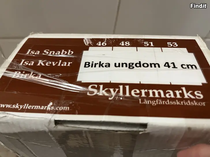 Säljes Långfärdsskridskor Skyllermark Birka Ungdom 41