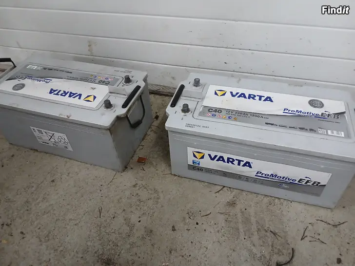 Säljes 2st Varta 240ah akku