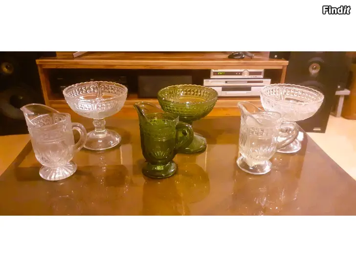 Myydään Lasitavaraa Sokerikkoja Kermakkoja Iittala Grapponia Tamara Aladin yms
