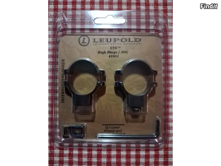 Säljes Leupold STD High Rings. 900 kiikaritähtäimen renkaat