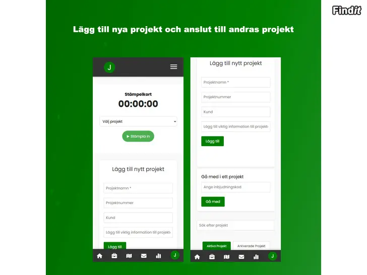 Säljes JobClock - Arbetstidsrapportering och projekthantering