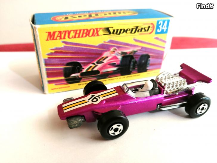 Myydään Matchbox 34, F1 Racing Car-1970. -Keräilyauto