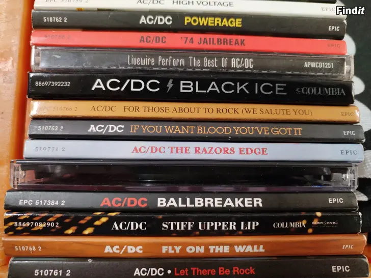 Myydään AC / DC ,Metallica ym