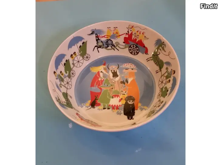 Myydään Muumi Arabia Ystävyys tarjoilukulho 23cm 20e
