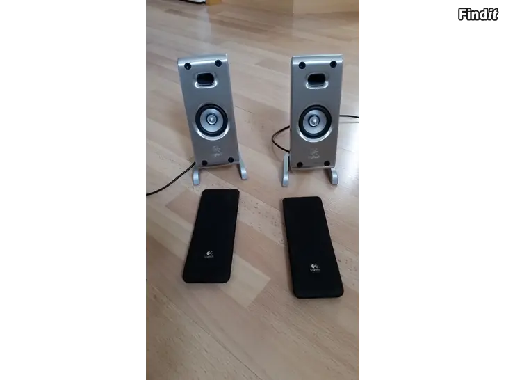Myydään Kaiuttimet 2kpl Logitech 4ohm korkeus 20cm 12e