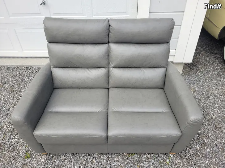 Myydään Laatunahkasohva/ lädersoffa som ny