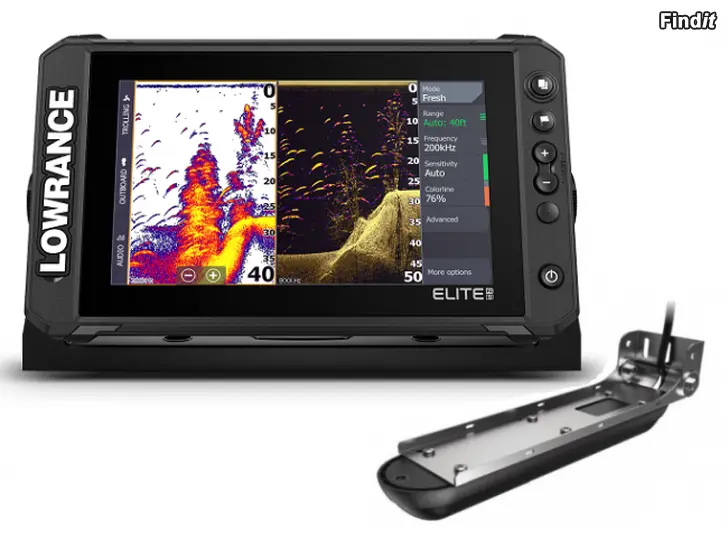 Säljes VENE26BÅT-Erbjudande Lowrance Elite FS 9 med Active Imaging 3 in 1-givare