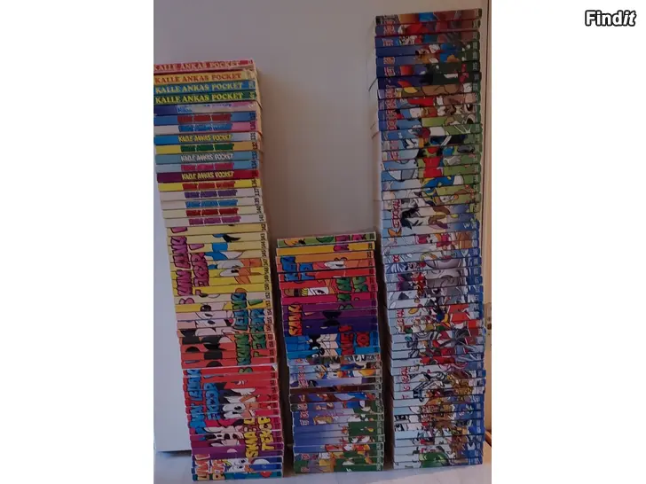 Säljes Kalle Ankas Pocket, enkla och dubbla, 170 st