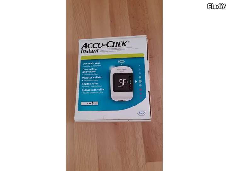 Myydään Verensokerimittari Accu-Chek Instant 10e