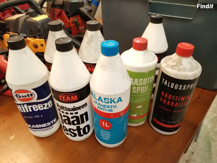 Myydään Huoltamo rekvisiitan kerääjälle pullot