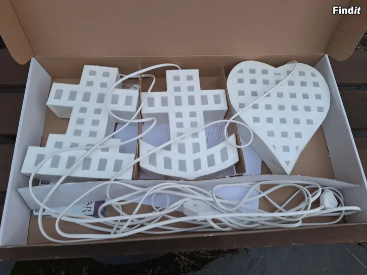 Säljes Usko, toivo rakkaus valosarja valkoinen