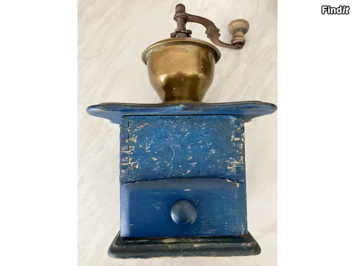 Säljes Blå kaffekvarn