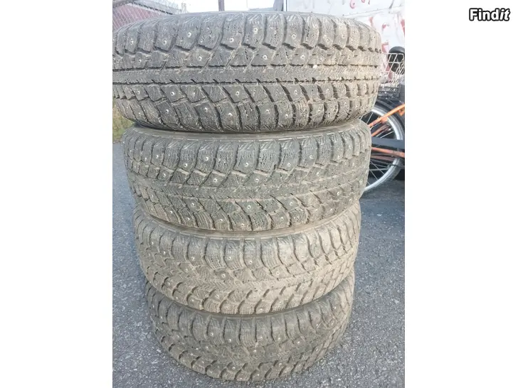 Myydään Nastarenkaat 185/65R14 vanteet 4-108 Peugeot