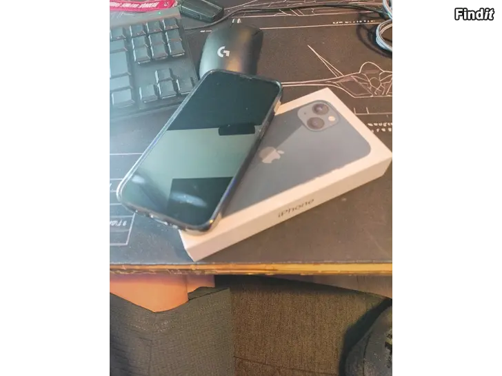 Säljes iPhone 13 87+ kuori ja laturi
