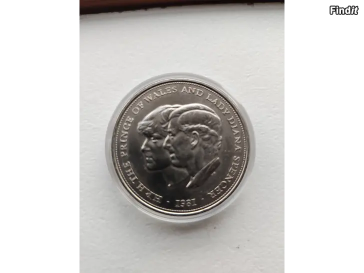 Myydään DIANAN ja CHARLESIN hääraha v. 1981