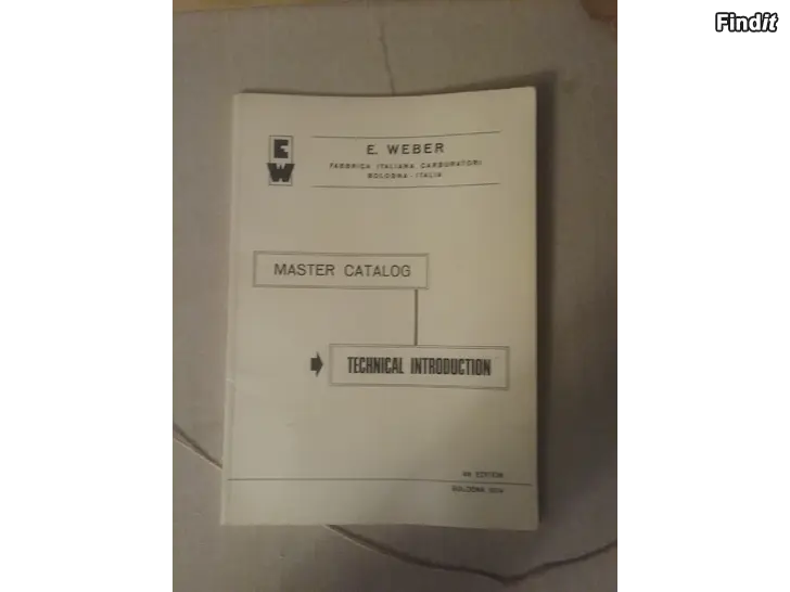 Myydään Weber kaasutinmanuaali 1974