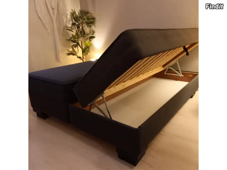Myydään Parisänky säilytyslaatikoilla, lev. 160cm