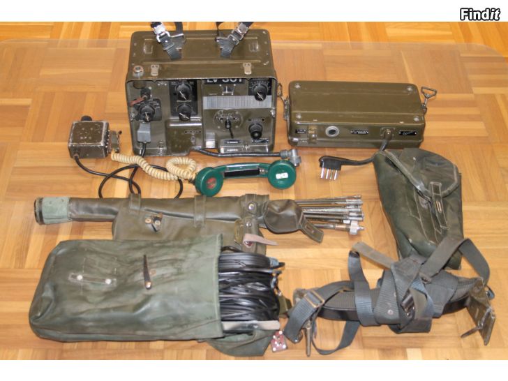 Myydään Suomen armeija 60-luku prikaati radio LV 301 vintage + travikkeet militaria VHF