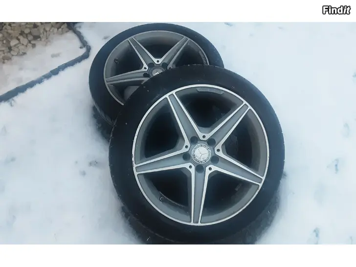 Myydään Mersun amg vanteet  18t      225,  50 18      /   255 55 ,18  renkaat  kesän ajetut
