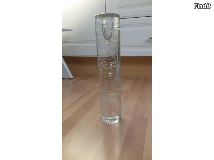 Myydään Kynttilänjalka lasinen 30cm Timo Sarpaneva Saaristo Iittala 1980-luku